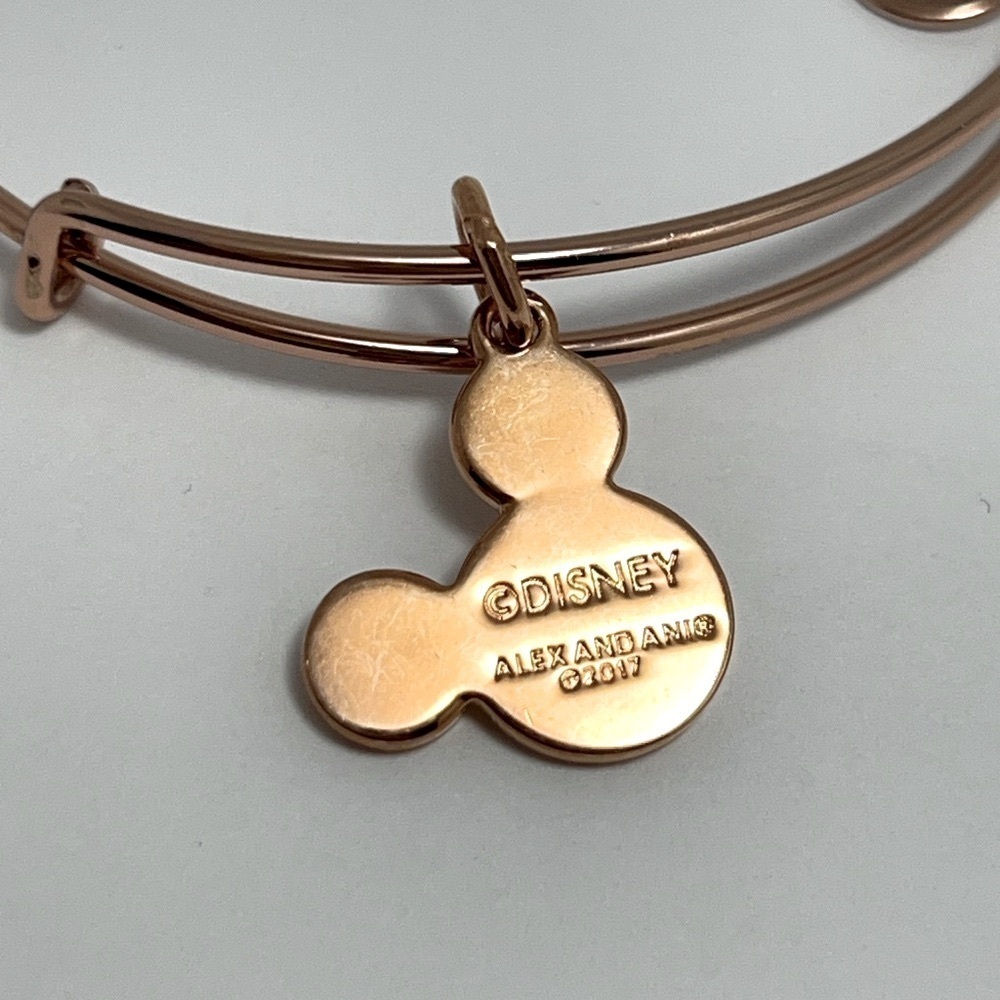 Alex and Ani Disney “Mickey Snowflake” Expandable Charm Bracelet. Rose G… - Picture 4 of 7